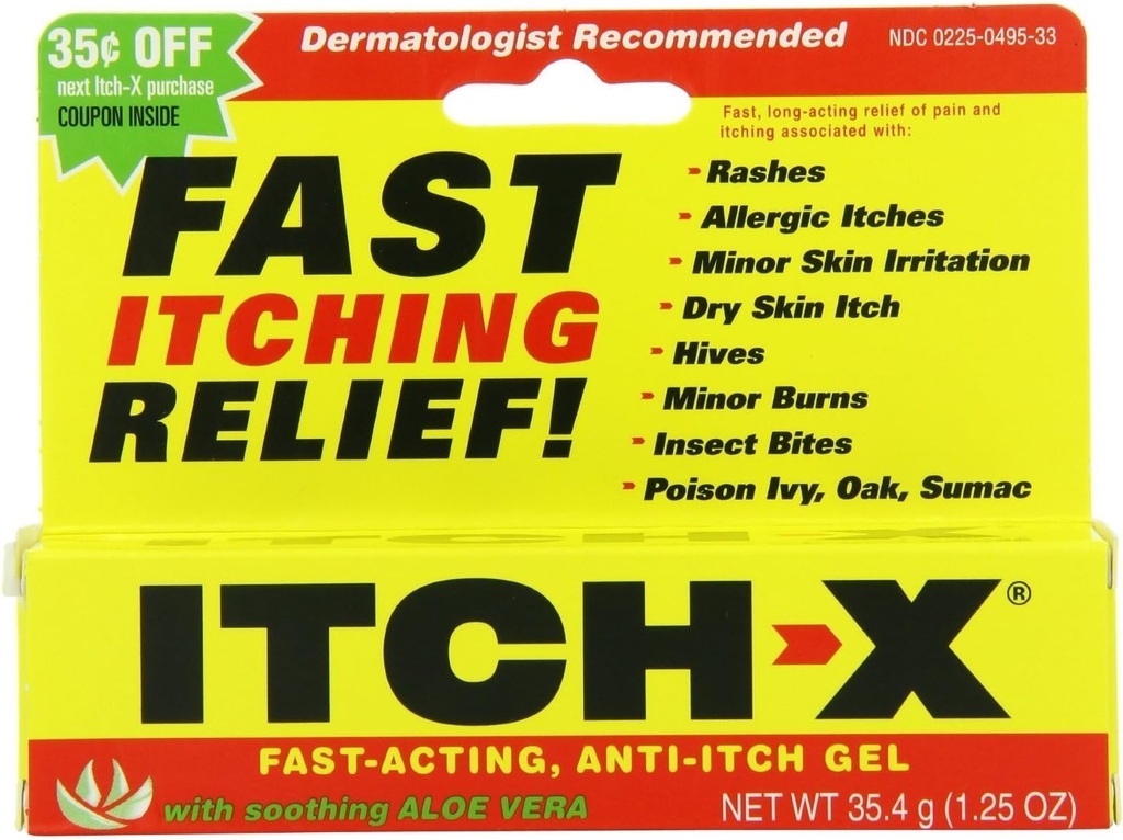 Itch-x Anti-Itch Gel cu Aloe Vera, 3 Conte