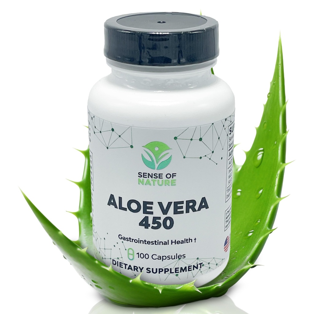 Aloe Vera 450 Capsule Organice 