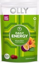 OLLY Daily Energy Gummy, Caffeine Free, Vitamina B12, CoQ10, Goji Berry, Adult Chewable Supplement, Tropical Flavor - 120 Conte Pouch