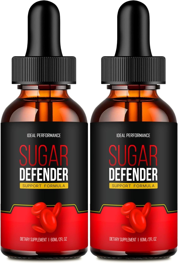 IDEAL PERFORMANCE Drops Sugar Defender, Sugar Defender Supliment Picături lichide - Putere maximă, SugarDefender Health and Wellness Toate Formele naturale, SugarDefender Recenzii lichide (2 ambalaj)