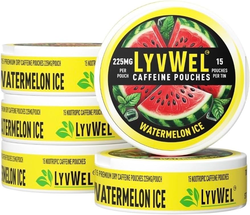 LyvWel 225mg Cafeine Cafeine Energy Poches 