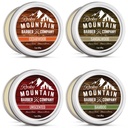 Pachet Variety Balm Barbă - 4 Mostre naturale (1 oz fiecare) cu ulei de argan, unt de Shea, ulei de nucă de cocos și ulei de Jojoba - bogat în vitamine și minerale
