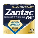 Zantac 360 comprimate cu concentraţie maximă, 50 Număr, prevenirea şi ameliorarea arsurilor la stomac, 20 mg comprimate
