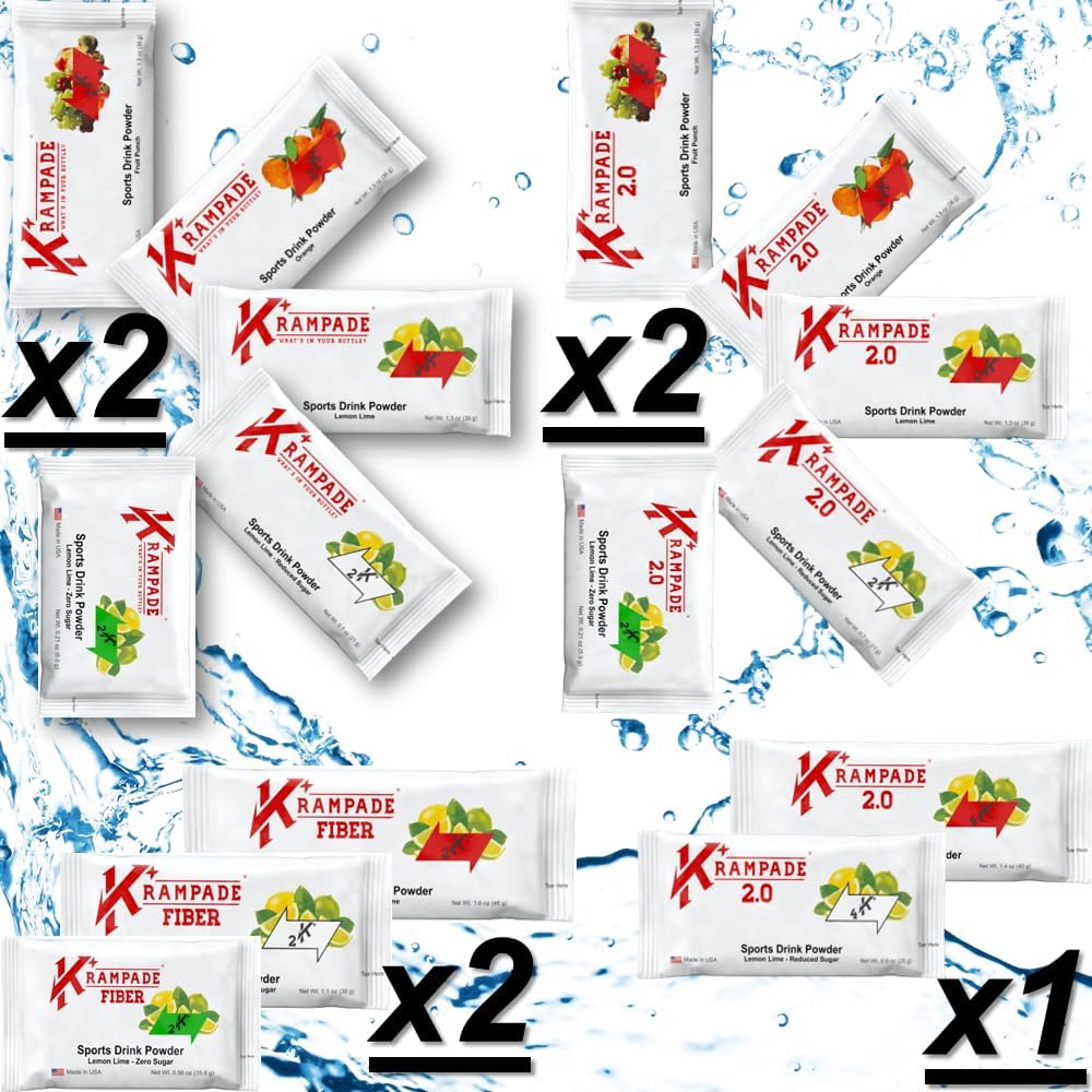 Krampade Electroliti Powder Supliment de potasiu - 2000 mg K+, >2X mai mult decât apă de nucă de cocos 