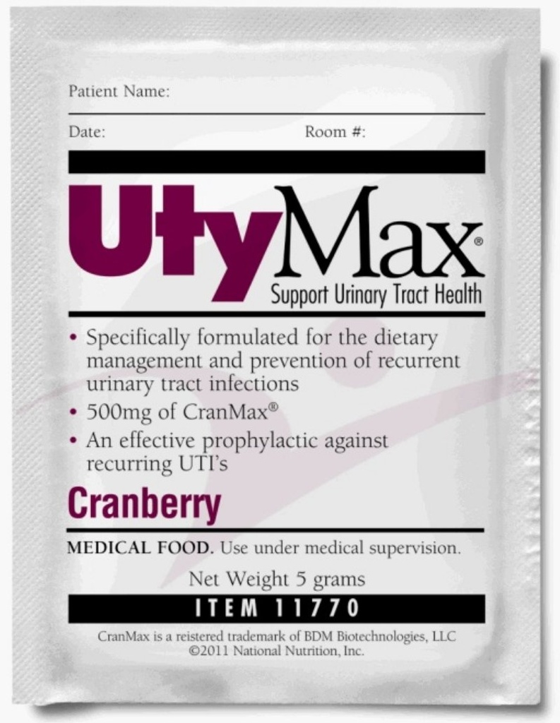 UtyMax Cranberry Drink Mix (SPLEMENT PWDR, UTIMAX, 5 GRAM PKS) 60 Fiecare/caz