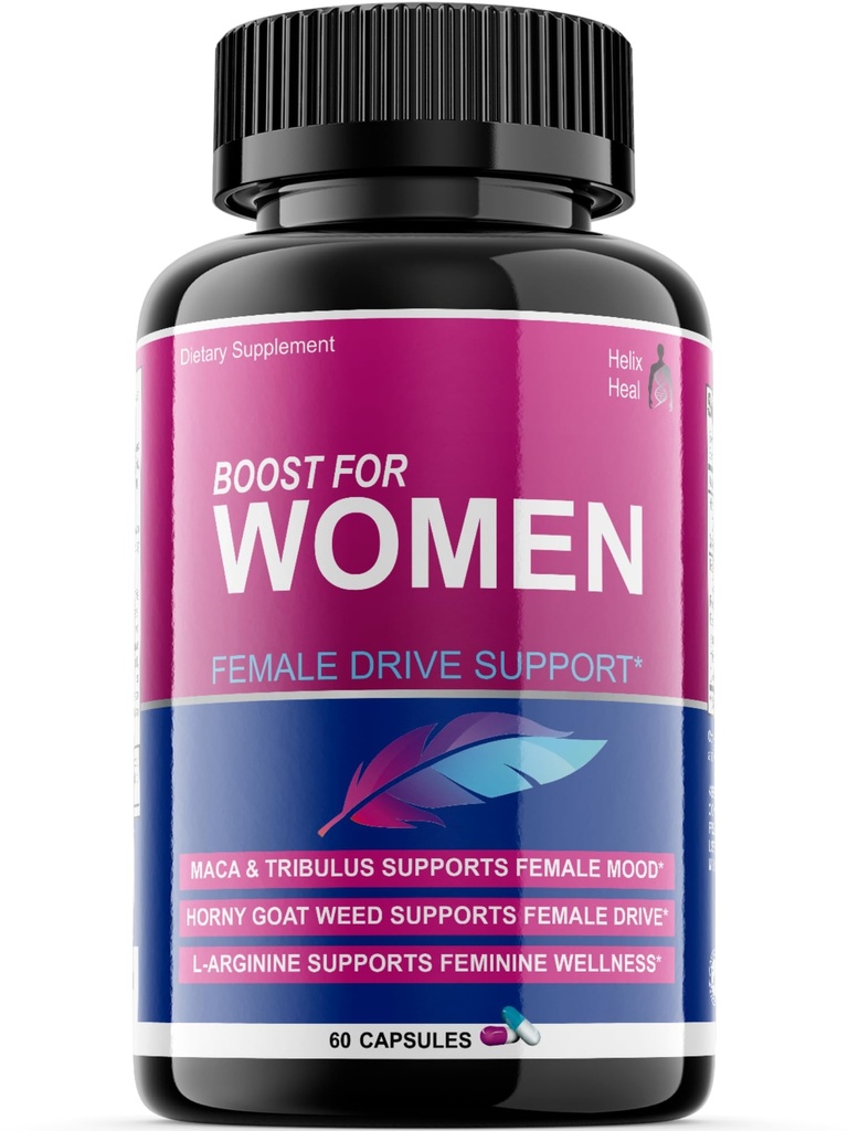 Libidoul Booster pentru femei care acţionează rapid cu buruieni de capră excitată - pastile de dorinţă feminină cu rădăcină Maca, Tribulus Terrestris, Ginseng şi Hornygoatweed Women - Hormone Echilibru, Made in USA (60 ct)