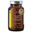 CLAV Vitamina B Complex - 120 capsule - Toate cele 8 vitamine B cu co-factori Myo-Inositol & Choline - Suportă metabolismul energetic - Vegan - Made in Germany