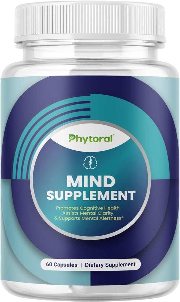 Nootropic Creier Supliment pentru memorie și concentrare Îmbunătățire - Vitamine pentru creier Mental Health & Clarity - Cognitive Health Complex pentru Vitalitatea Minții și Alerta Minții - 60 Conte