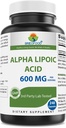 Brieofood Alpha Acid lipoic 600 mg per Serving - 240 capsule - non-GMO, gluten gratuit