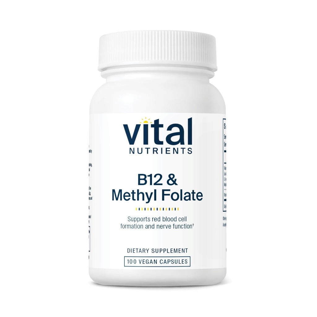Vital Nutrients Vitamina B12 & Metil Folate 