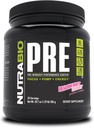 NutraBio PRE Pudră de antrenament - Old Formula- Energie susţinută, Focus mental, Rezistenţă - Beta Alanine, Creatină, Cafeină, Electroliti - 20 Serviri - Bomboane de fructe dragon