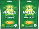 Halls Cough Drops, Asortate Citrus, 30-ct (Pachet de 2)