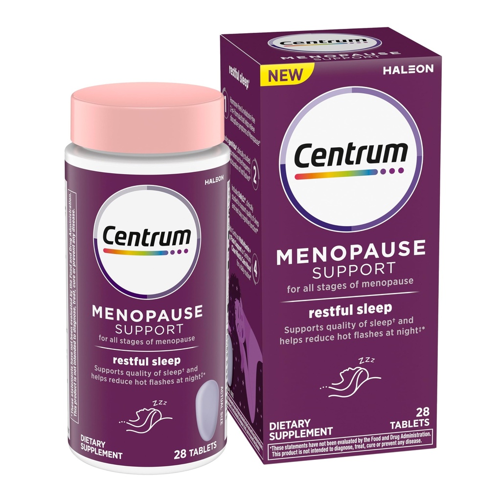 Centrum somn odihnitor Menopauza suplimente de sprijin, Supliment cu Studiat clinic DailyZz și GeniVida, 28 Conte