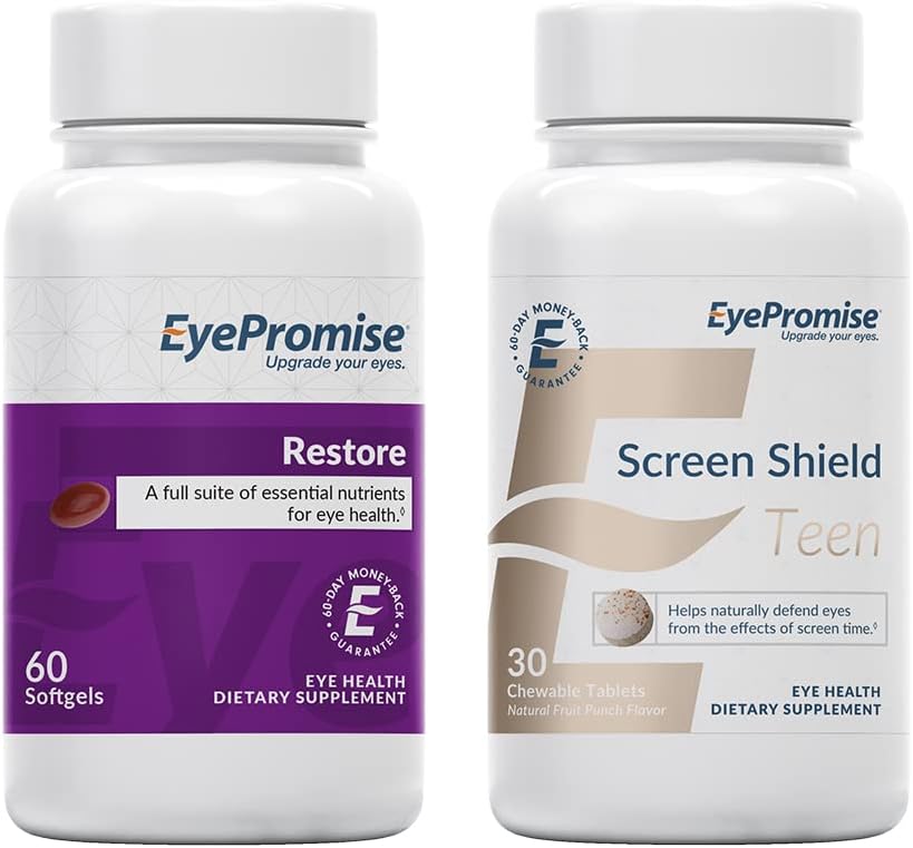 EyePromise Restaurare supliment de sănătate maculară Screen Shield Teen Chewable ochi Vitamina