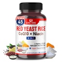 Ultra Red Yeast Rice CoQ10 - Promovarea sănătății globale cu Niacin, L-Arginină, L-Citrulină (90 Count (Pachetul 1)