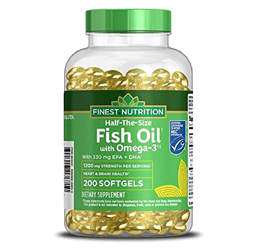 Walgreens (Formest Finest Nutrition) Ulei de pește jumătate-Size 1200 mg Softgels 200.0ea