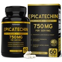 Extract de epicatechin 750 mg Per Serving - (60 capsule) - Suportă Lean Muscle, Oxid de azot, inhibitor de miostatină, Rezistență, Pompă & Gains - Supliment non-GMO & Vegan - (60 Count)