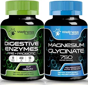 wellness LABSRX enzime digestive cu probiotice și prebiotice 