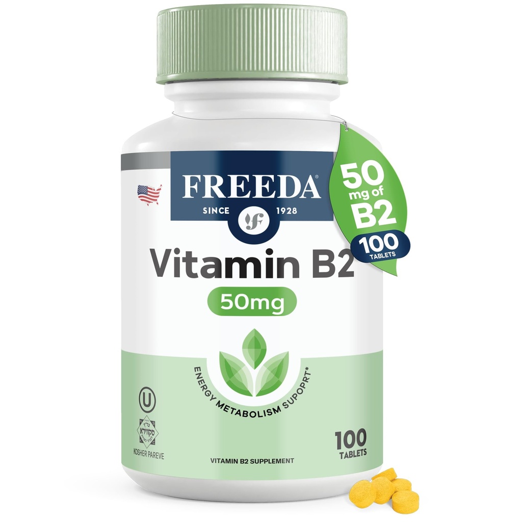Freeda Vitamina B2 Riboflavin 50 mg 