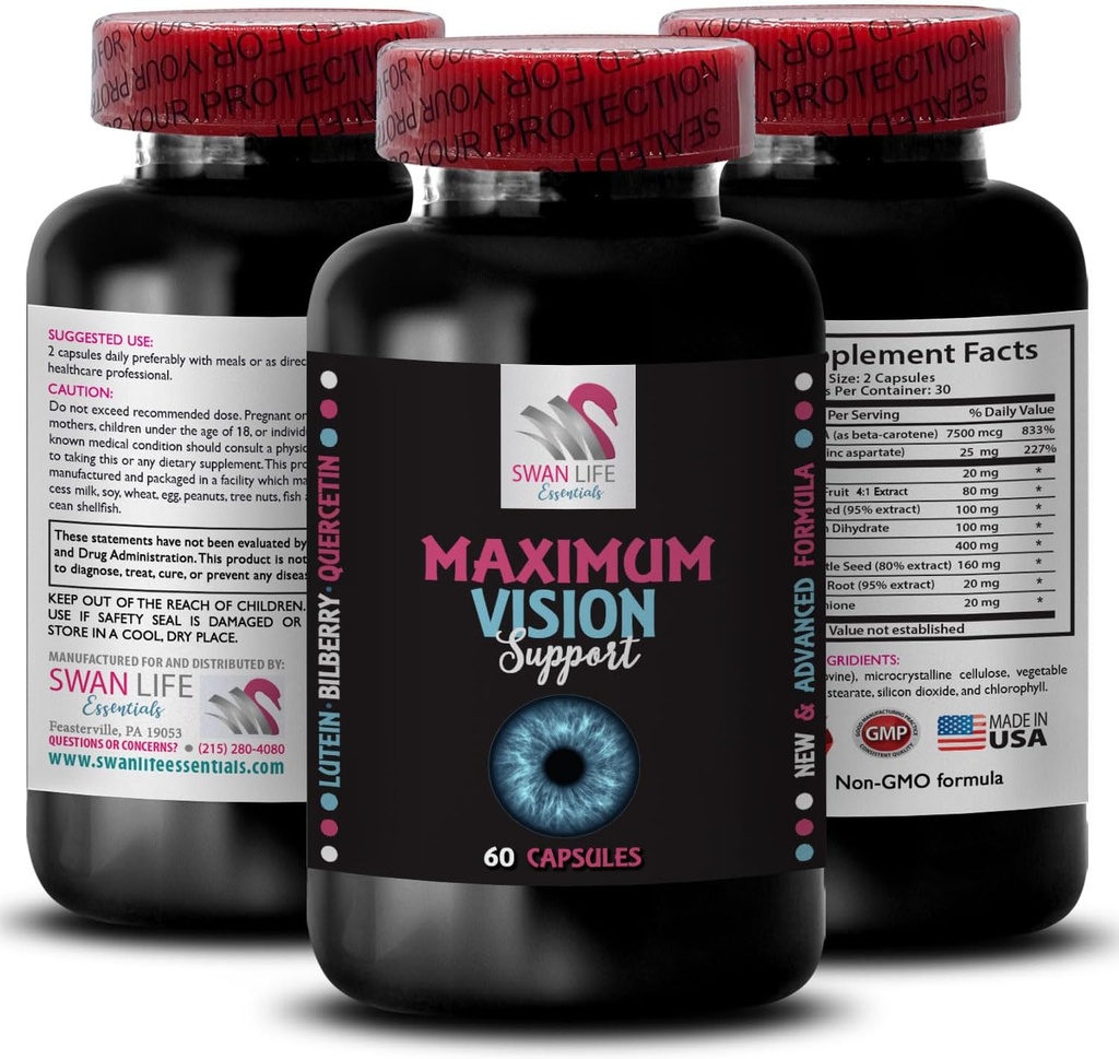 Crisp detail - EYE VISION SUPLEMENT - Focalizare ascuţită, Suport ocular, Claritate, Detalii luminoase, Focus avantaj, Claritate vizuală, Lentile focalizare, Focalizare precisă, Vedere mai bună 1 Flacon 60 Capsule