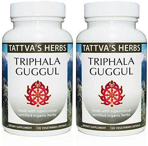 Triphala Guggul Herbal Supplements, Ayurveda Herbal Supplements, Digestive Health & Support, Triphala Powder Capsule, 240 Count (2 Pack), 25 Years of Premium Service