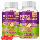 Keto ACV Gummies Gluten & Sugar-Free Apple Cidru Gumițe de Oțet pentru pierderea în greutate avansată - Rapid Fat Burner Diet Supliment pentru femei Bărbaţi - 60 Gummies (1000MG) (2-Pack)