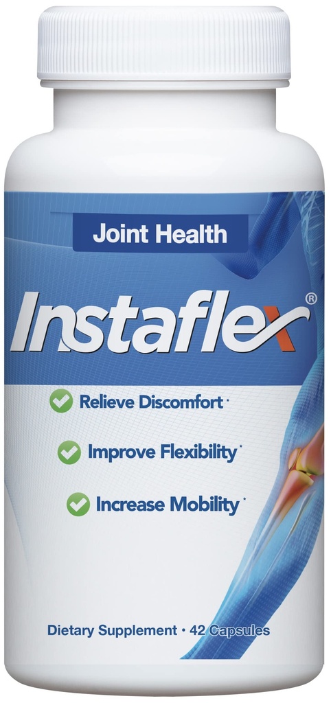 Supliment de sprijin comun Instaflex - Studiat clinic Relief Blend comun de glucosamină, MSM, salcie albă, Turmeric, ghimbir, Cayenne, Acid hialuronic - 42 capsule
