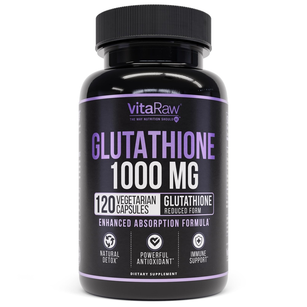 1000 mg Glutationa pentru suport imunitar - 100 mg Complex de absorbţie - supliment lipozomal glutationic redus cu acid lipoic alfa - Booster cerebral, Skin luminos, suport hepatic