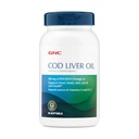 GNC Cod Ulei de ficat Omega 3 Supliment, 260mg EPA și DHA, Suporturi pentru inimă, creier, piele, ochi și sănătate comună, 90 Softgels
