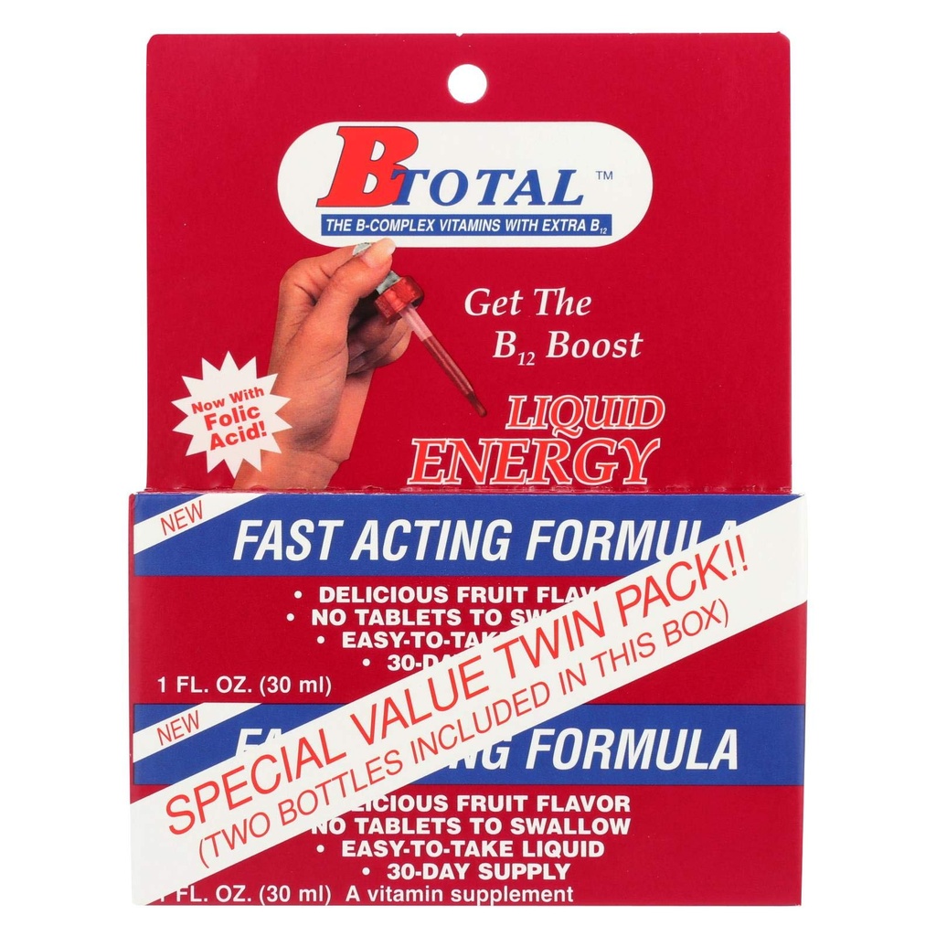 Produse sublinguale B-Total Twin Pack - 2 fl oz