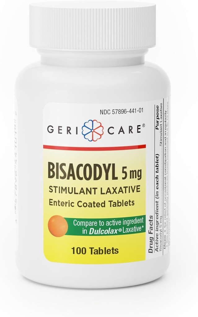 GeriCare Bisacodyl 5 mg Laxative Pana Tablet 