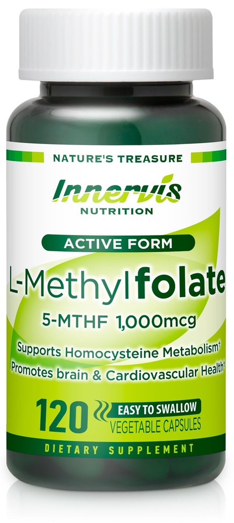Folat bioactiv (L-5-MTHF 1000mcg, Folate 1700mcg) 