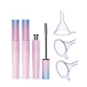 3 piese 7ml de lux Tuburi de mascara goale reutilizabile cu bagheta de gene gol sticla Tub Container de crestere a genelor Mascara cu pensula si 3 Funneluri Acasa si calatorie Utilizati Gradient roz