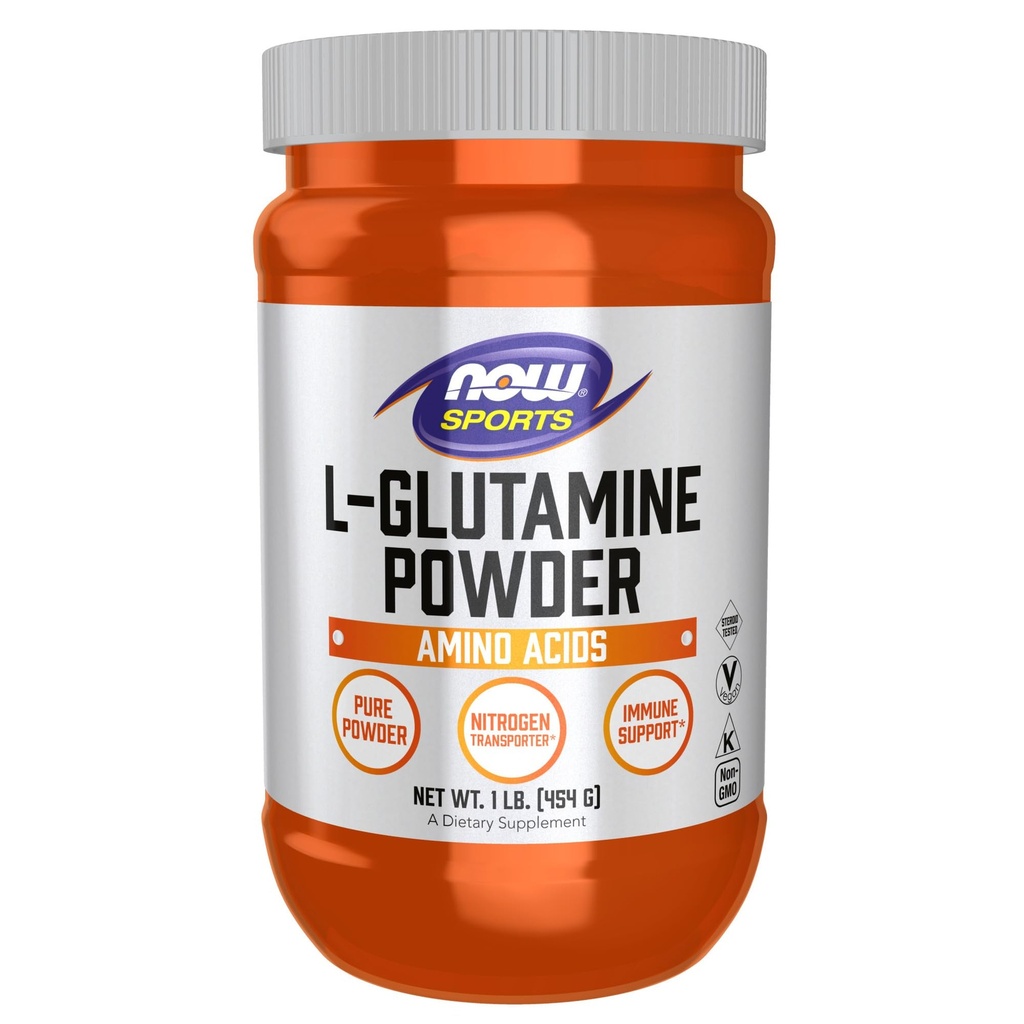 Now Foods Sports Nutrition, L-glutamine Pure Powder, Azot Transporter*, Amino Acid, 1-Pound