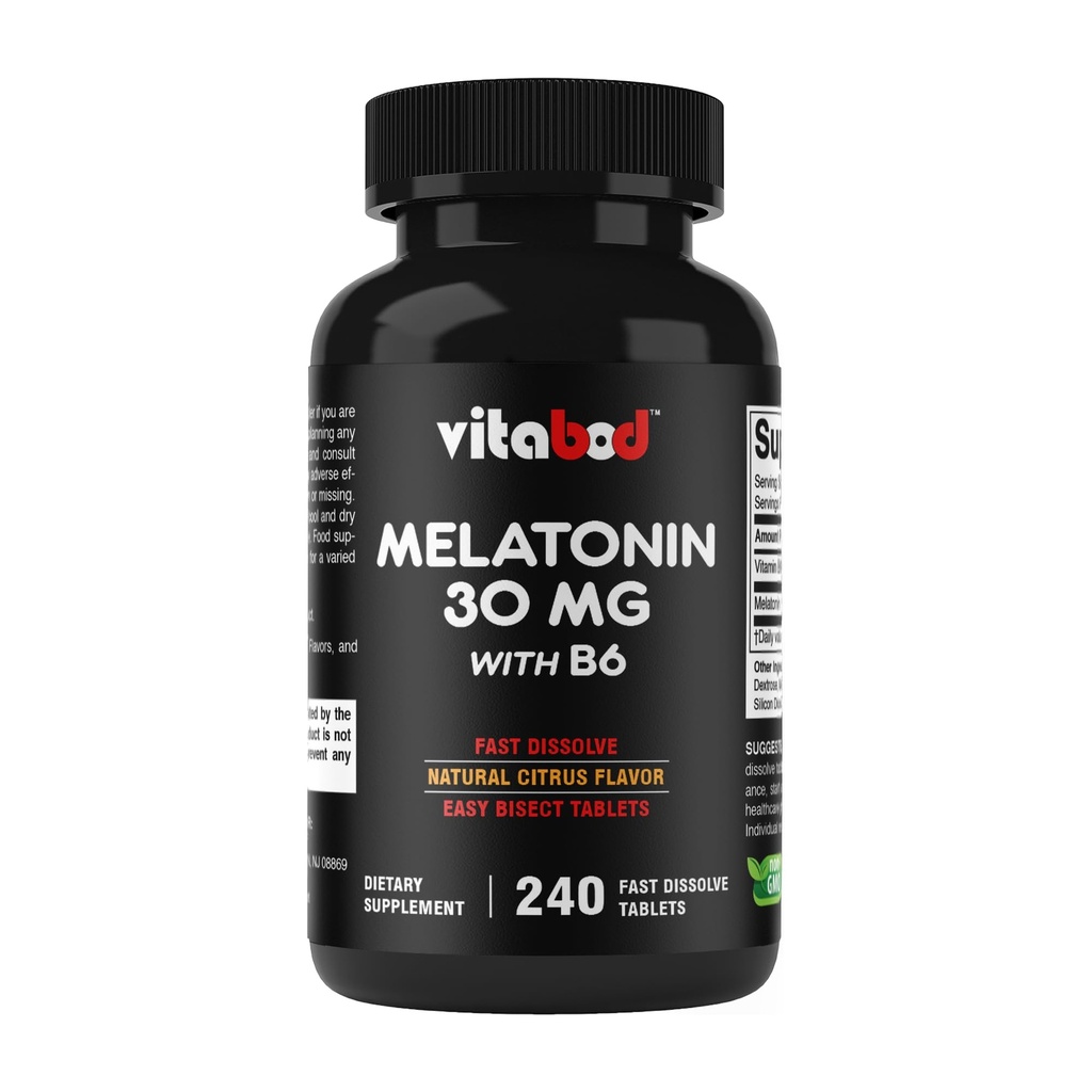 Melatonina 30 mg cu vitamina B6 