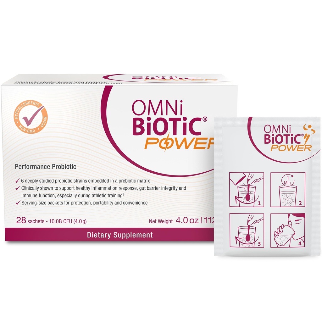 Supliment Probiotic de înaltă performanță de putere de zi cu zi - Pulbere probiotică cu Citrat de magneziu pentru un stil de viață activ - Suportă sănătate gută, recuperare musculară, și energie - Vegan, non-GMO (30 Servings)