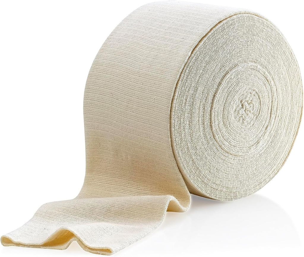 Suport elastic Tubular Bandaj dimensiunea C, 10M cutie - Culoare naturală (2,75" X 33 picioare) pentru Bandaj mare suport genunchi -Medium Thigh, bumbac Spandex