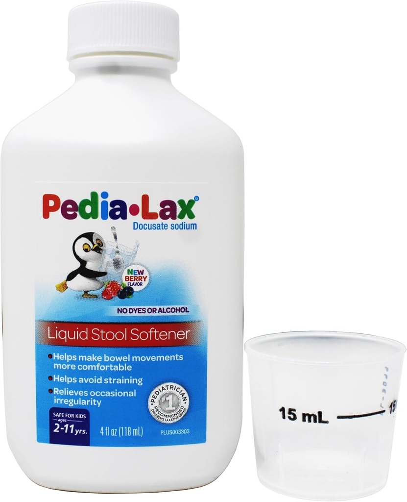 Flota Pedia Lax lichid Stool Softner, fructe Punch, 4 oz