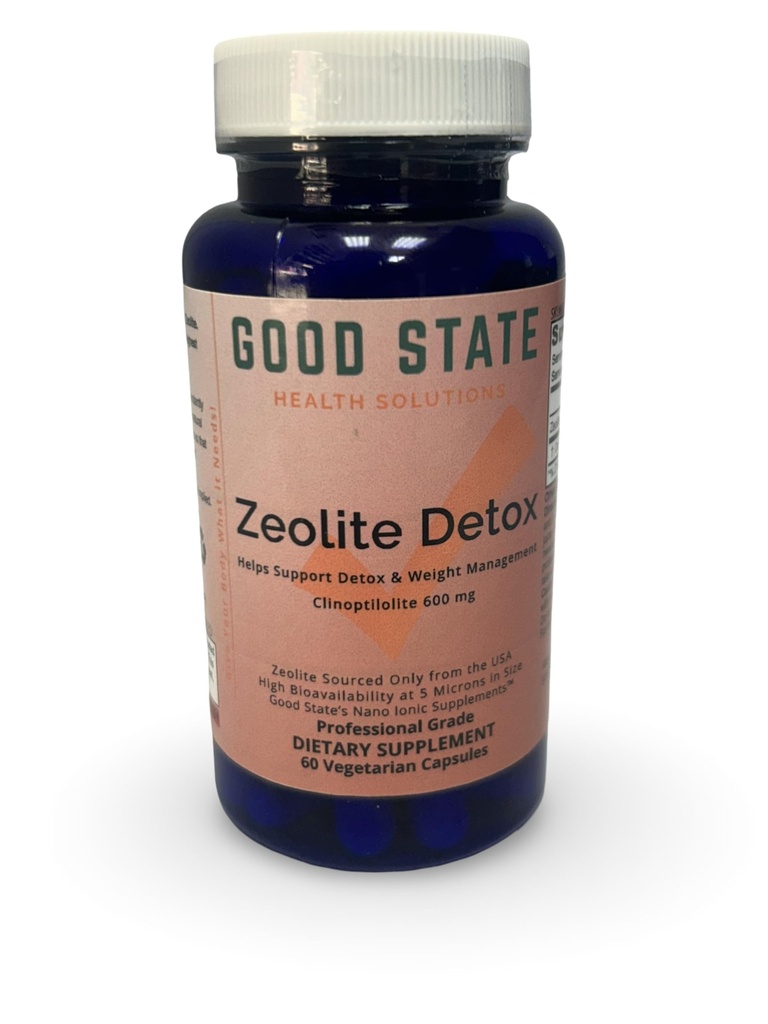 Dezintoxicare Zeolit de stat bun - Clinoptilolit 600 mg per Capsule Veggie - 60 capsule - SUA aprovizionare