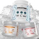 Fadogia Agrestis+ Performance Creatine Monohidrat pulbere Supliment + Turkesteron & Tongkat Ali Gluten Free, Non-GMO, Vegan (60 capsule)