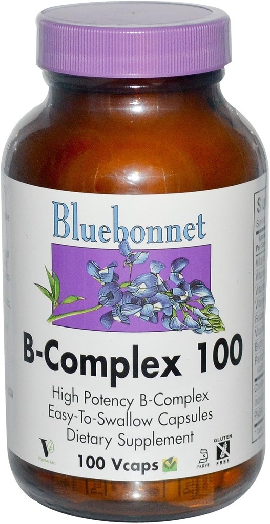 Bluebonnet - B-complex 100mg - 100 Veg Caps