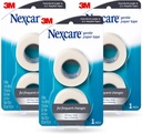 Nexcare Bandă de hârtie blând, Bandă de hârtie medicală, Securizează dressing-uri și ridică ușor - 1 în x 10 Yds, 6 role de bandă