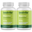 Bioperine 10mg (240 Capsule vegetariene) (120 x 2) - Nu Steares - Vegan - Non OMG - Gluten gratuit - Îmbunătățitor de absorbție