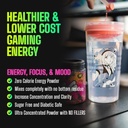 Gamer Supps, GG Energy Red Raspberry (100 serviri) - Keto Friendly Gaming Energy și Nootrop Blend, Sugar Free + Organic Caffeine + Vitamine, Powder Drink