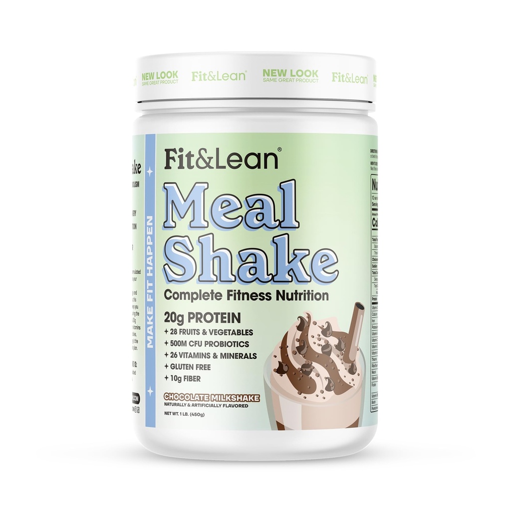 Se potrivesc și se lasă de masă Shake, Fat Burning Masa de înlocuire, Proteine, Fibră, Probiotice, Ciocolată, 1lb, 10 Serviri per container