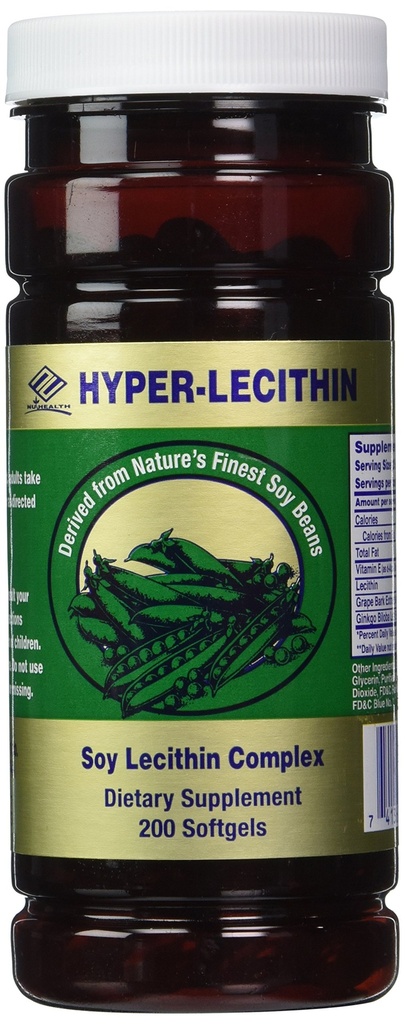 Nu Health Hyper-lecitin (200 Softgels) Soy Lecithin Complex