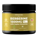 VINATURA Berberine 1500mg - Berberine Supliment cu Ceylon Scorțișoară, Max Potenty Berberine HCL - 90 Capsule