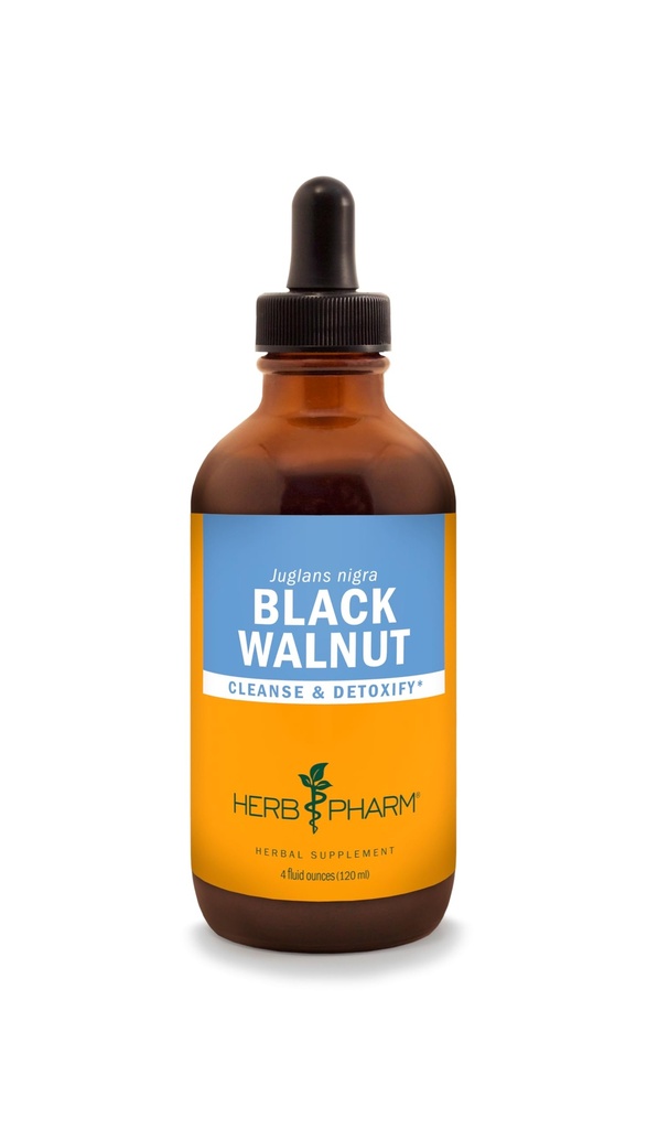 Herb Pharm Black Walnut Extract lichid pentru curățare și detoxifiere - 4 Ounce