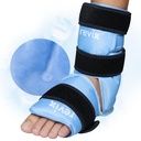 REVIX Ankle Ice Pack Wrap for Foot Pain Relief and Feet Ranries, Reusable Gel Ice Cold Packs for Ahileles Tendonitis, Plantar Fascitis, Sprained Ankles and Heels